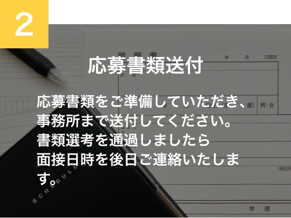 応募書類送付