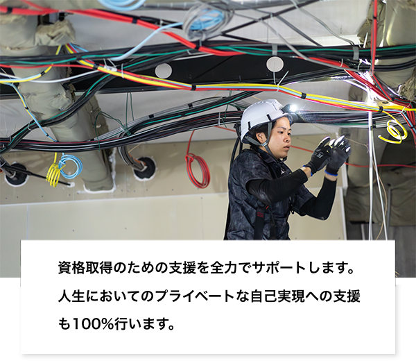 資格取得のための支援を全力でサポートします。