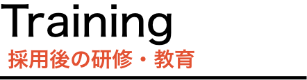 採用後の研修・教育